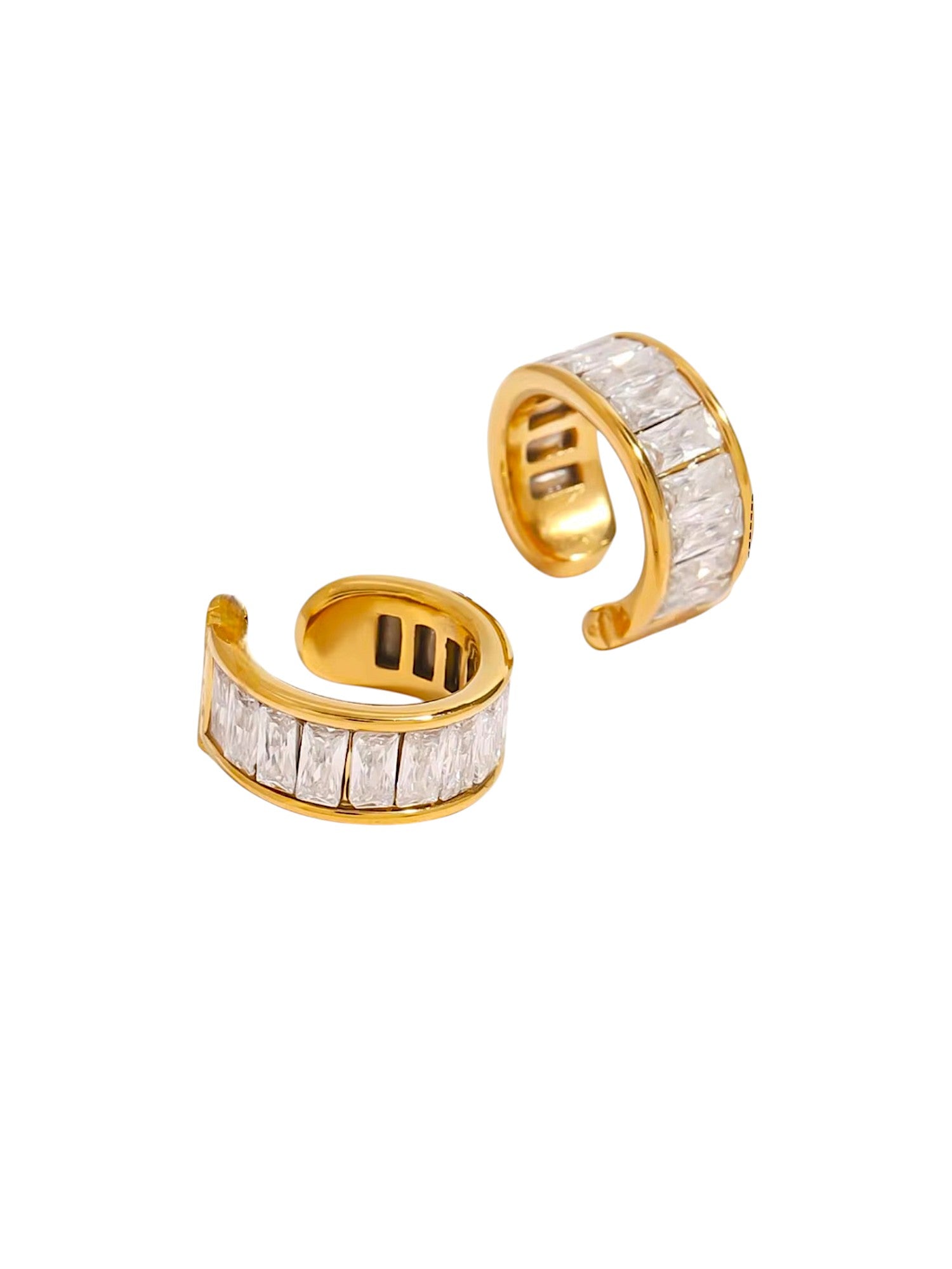Crystal Cuff Earrings