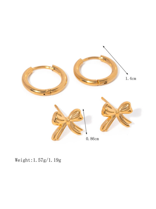 Bow Set of 2 Earrings