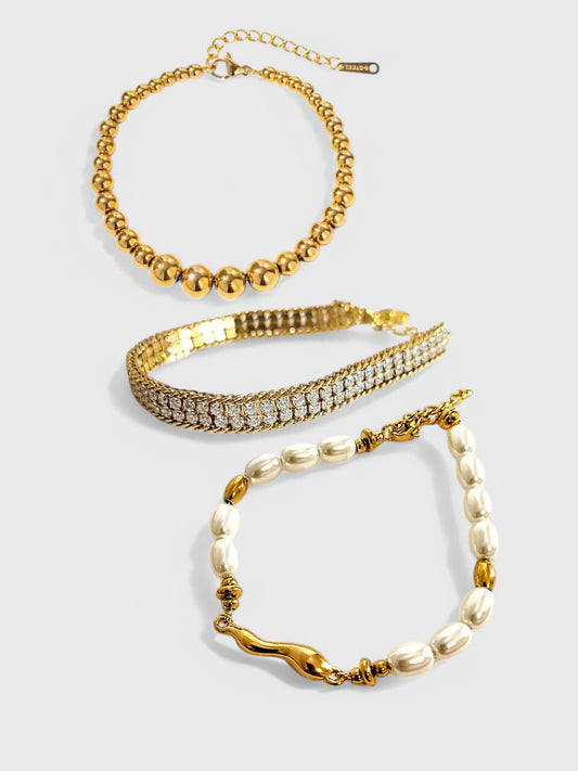 Set of 3 Chain Bracelet