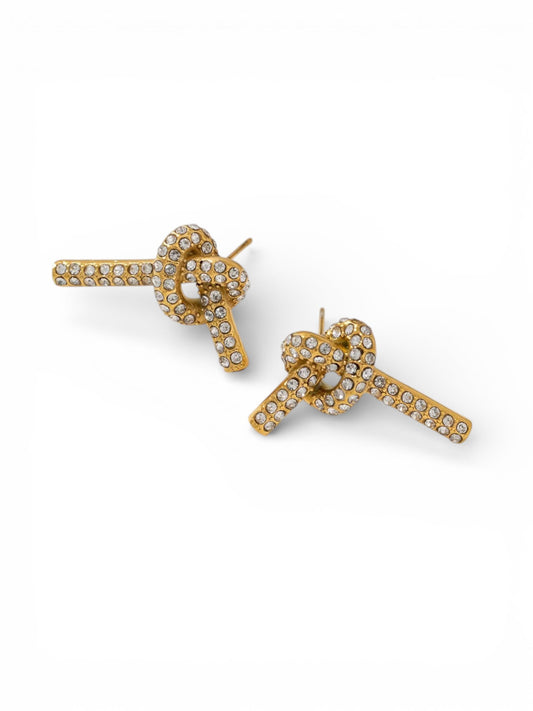 Crystal Bow Earrings