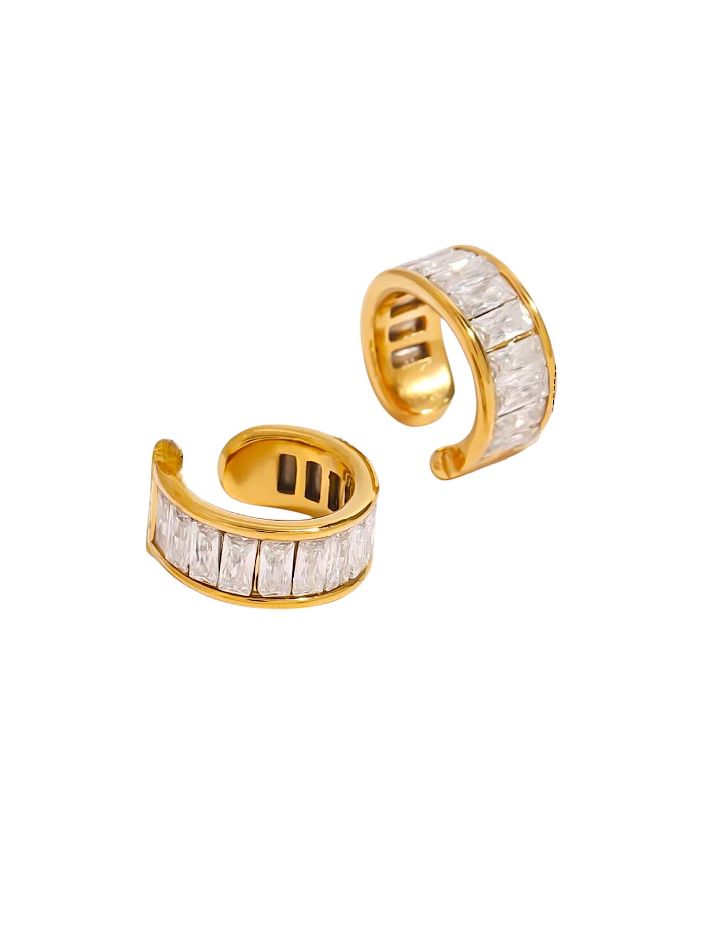 Crystal Cuff Earrings