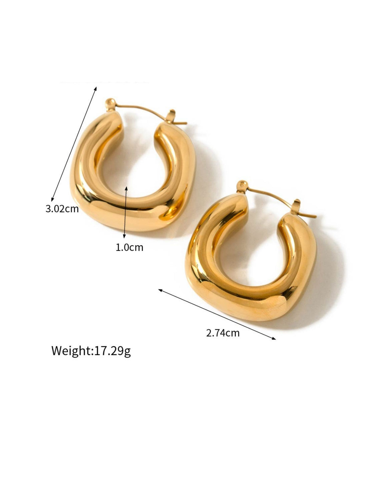 Luna Square Earrings