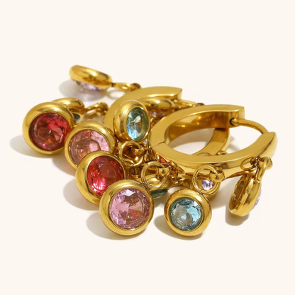 Multicolour charm necklace