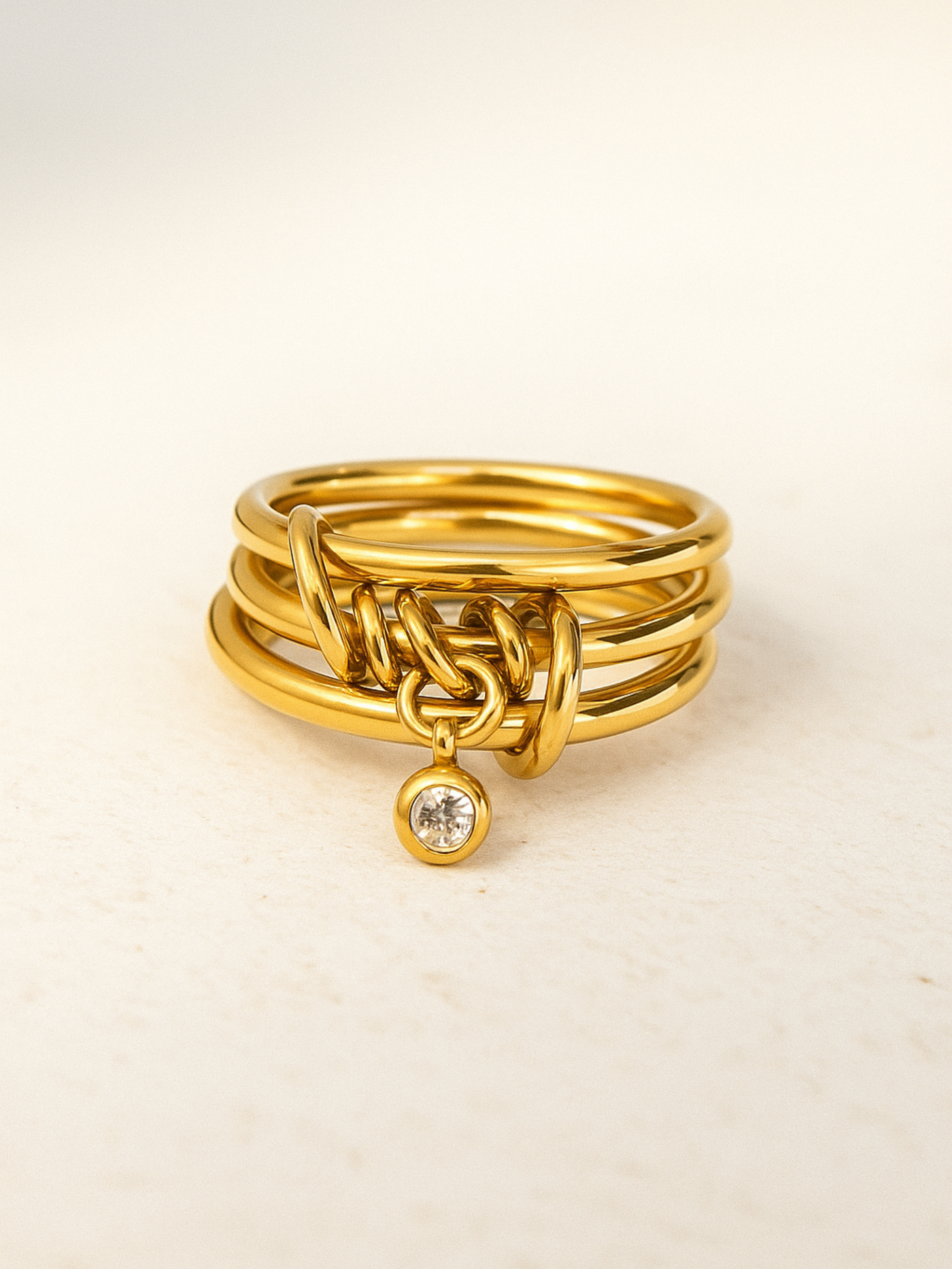 Drop Stone Ring Stackable Ring - Drop Stone – Luna Chic
