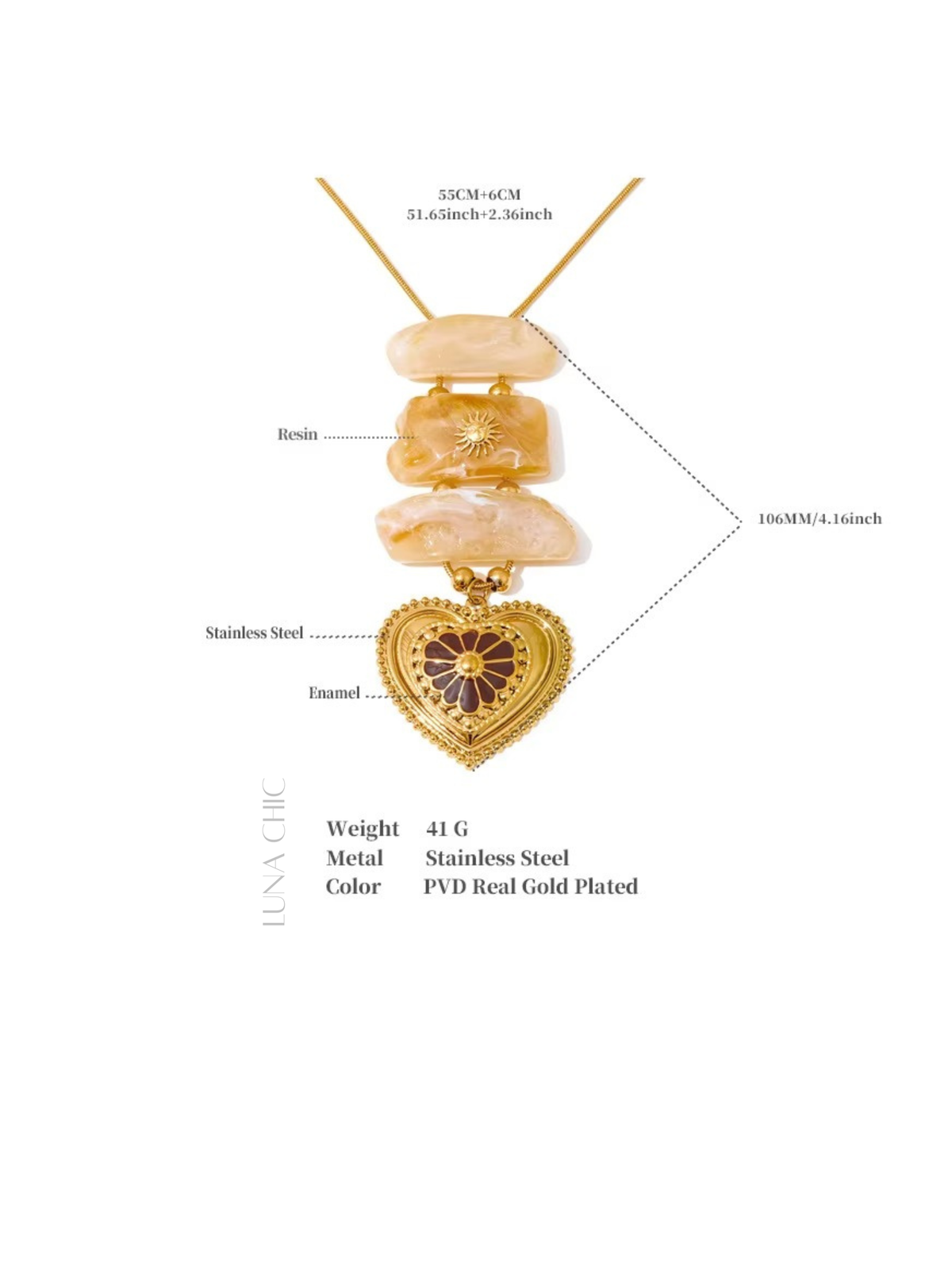 Heart Relic Pendant Necklace