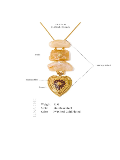 Heart Relic Pendant Necklace