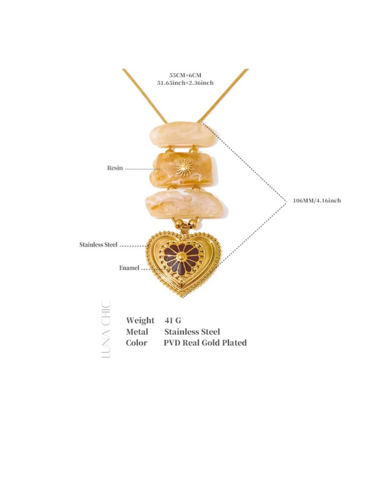 Heart Relic Pendant Necklace