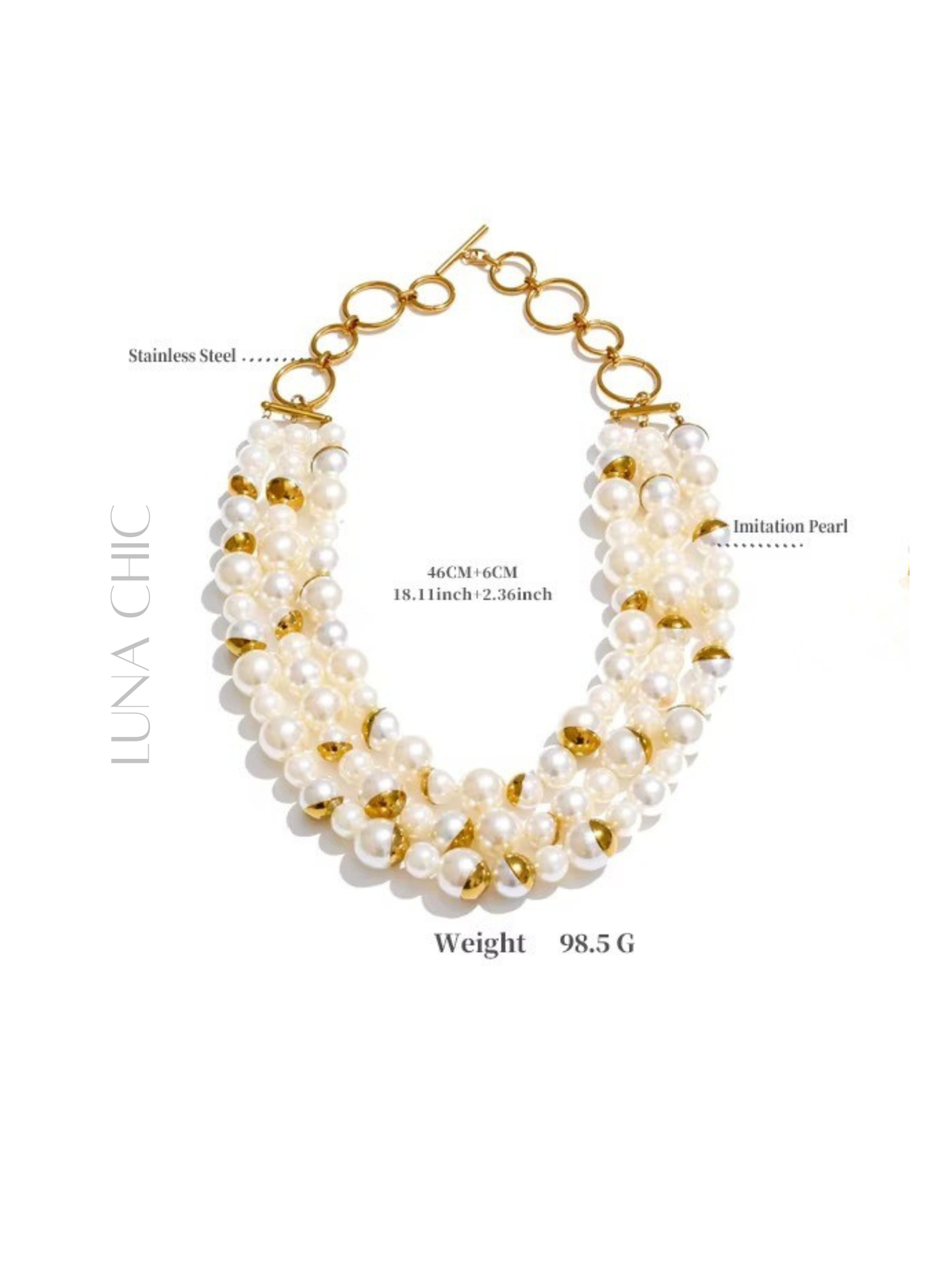 Pearl Radiance Statement Necklace