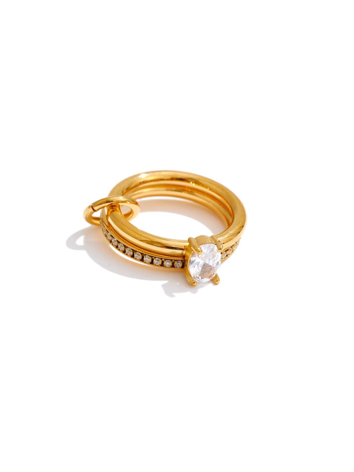 Golden Knot Stackable Ring