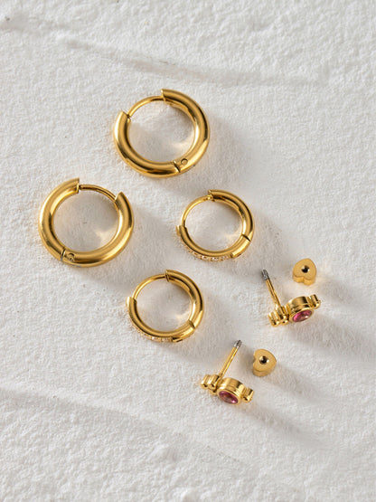 Set of 3 earrings with Bugadi