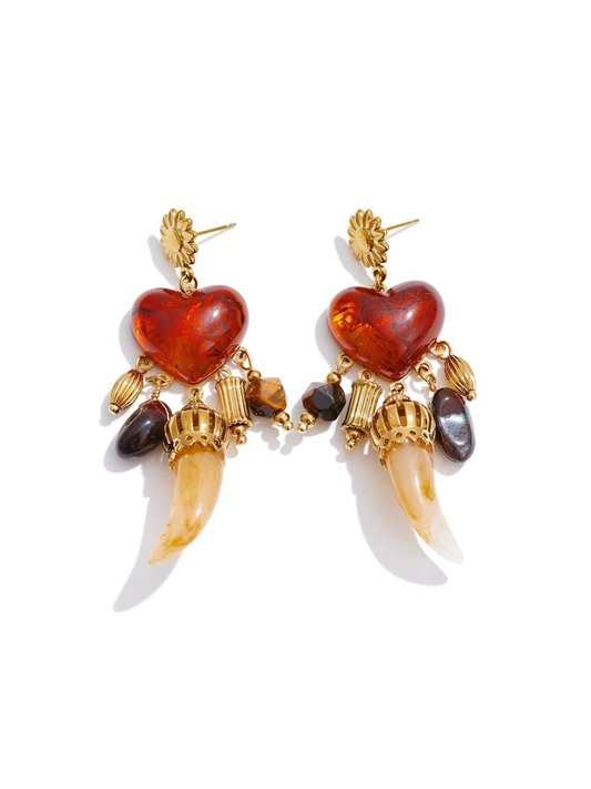 Sacred Heart Statement Earrings