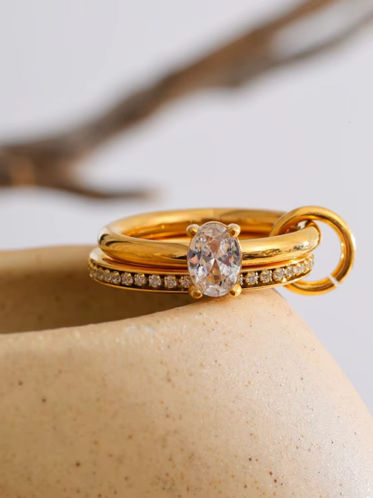 Golden Knot Stackable Ring