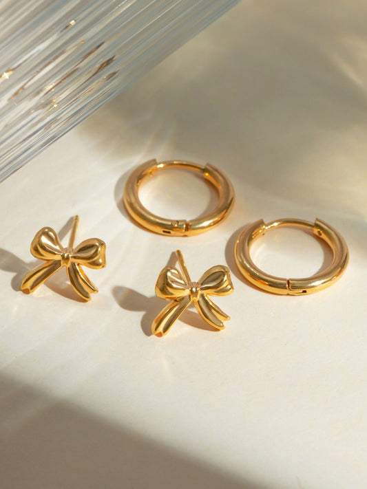 Bow Set of 2 Earrings