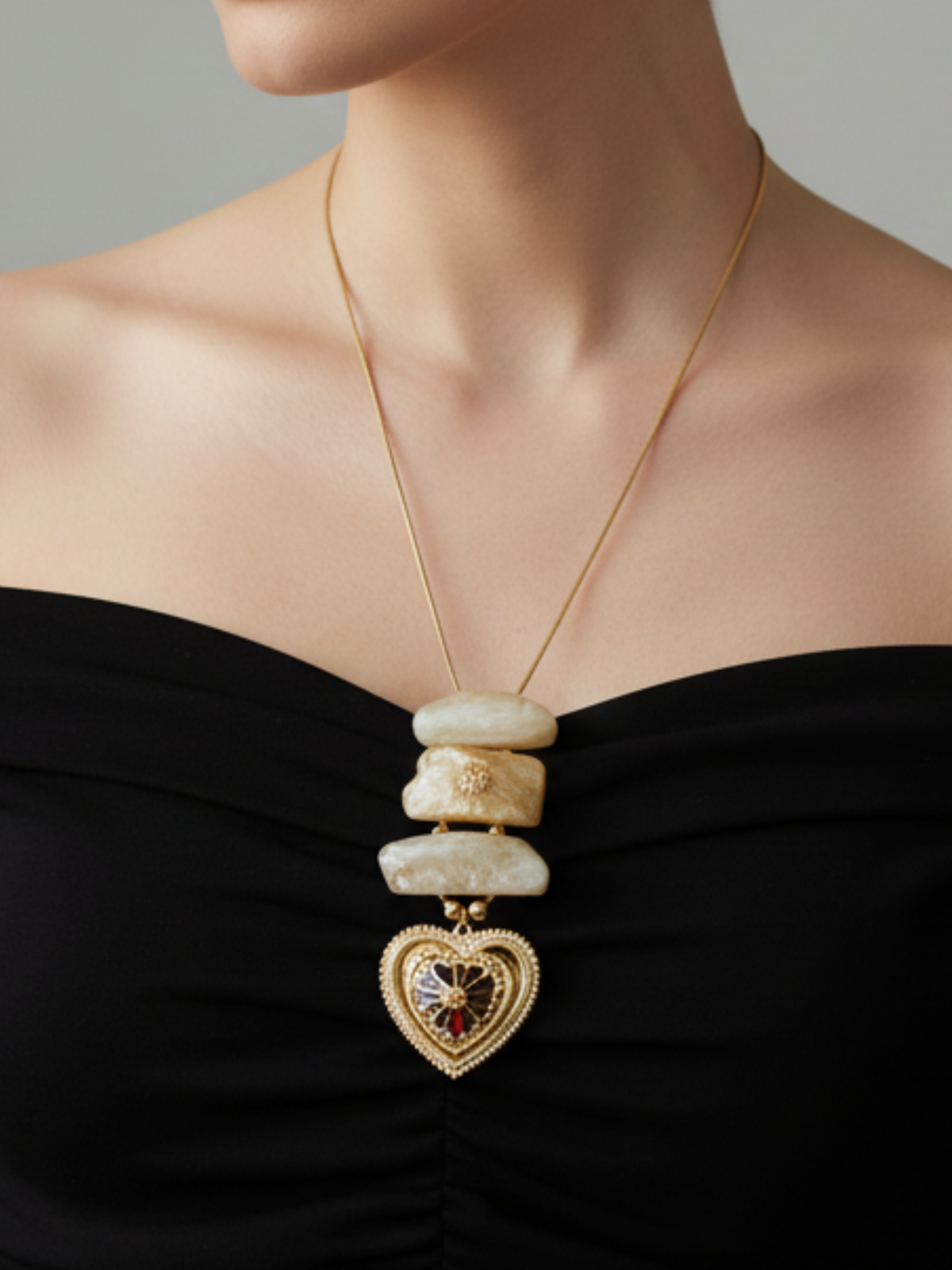 Heart Relic Pendant Necklace