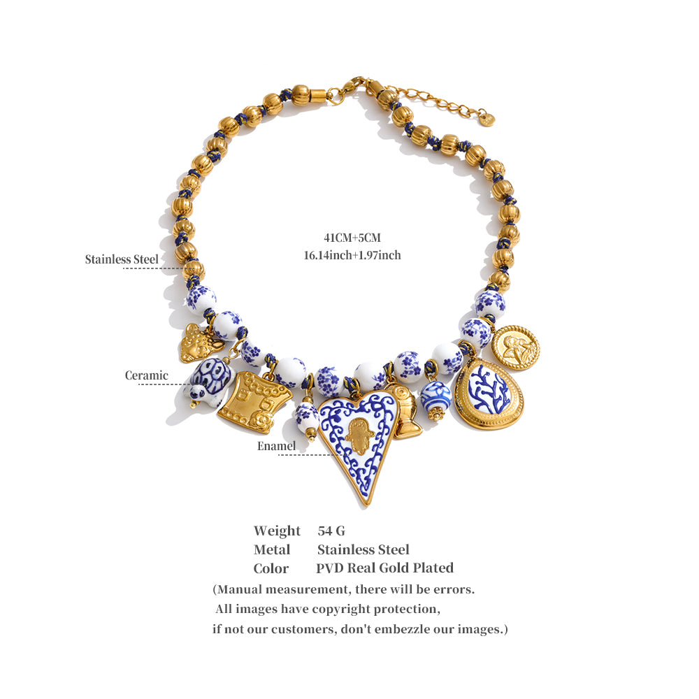 Imperial Blue Charm Necklace