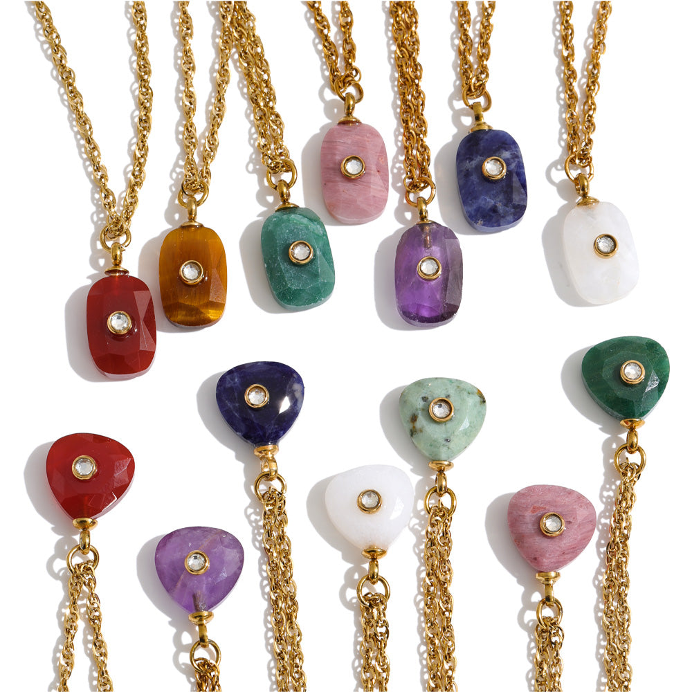 African Jade Victorian Lucky Charm Set