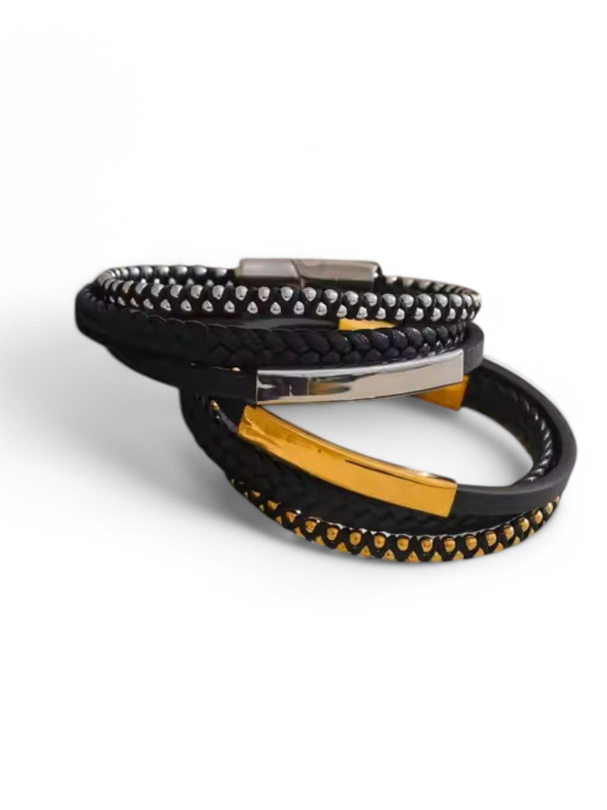 Victor Men's Leather Bracelet