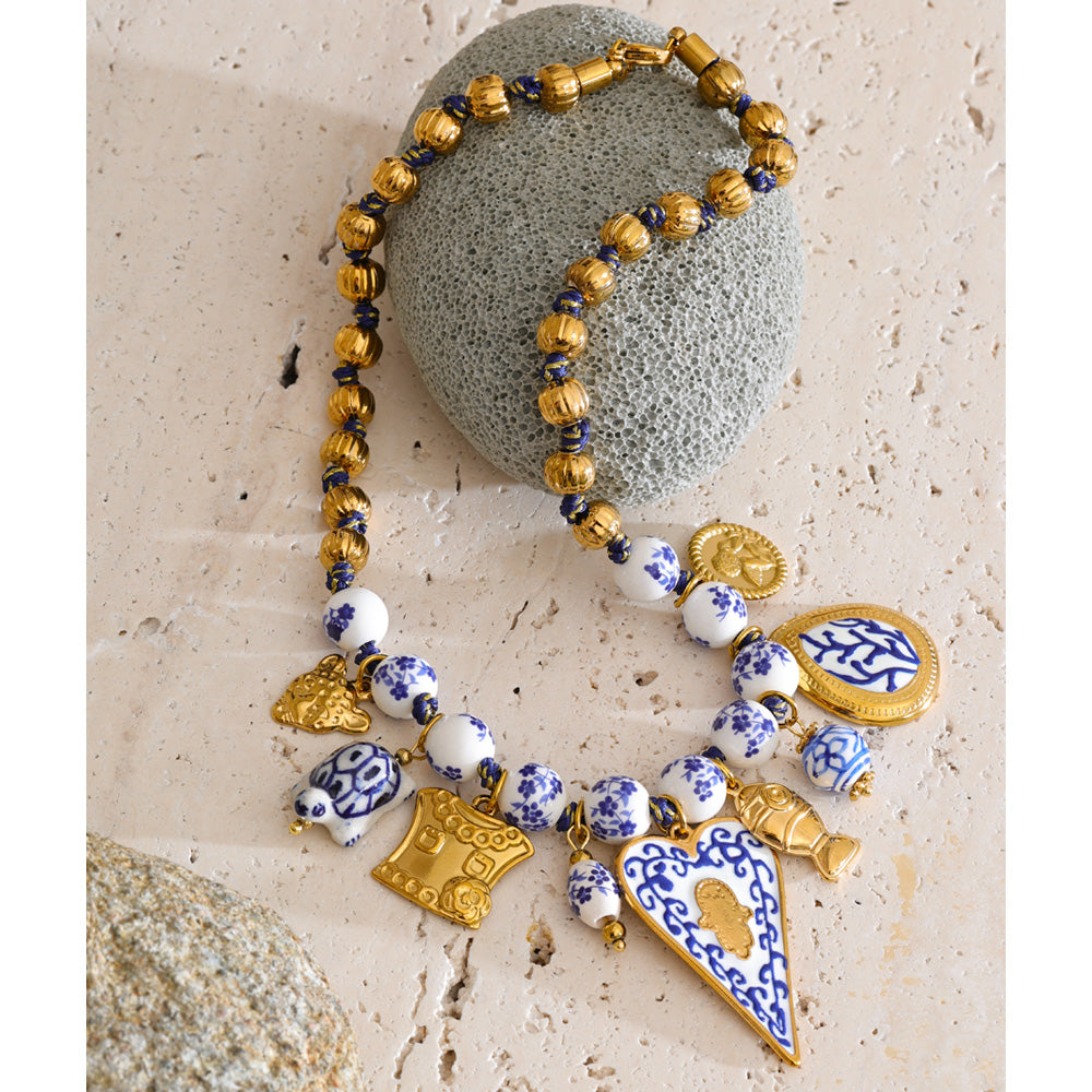 Imperial Blue Charm Necklace