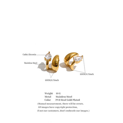 Double-Piercing illusion Earrings
