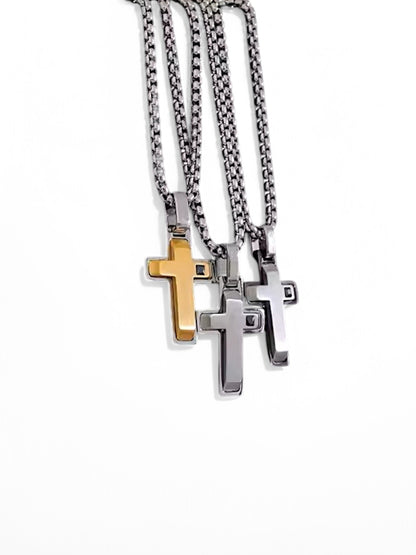 Men's Cross Pendant Necklace
