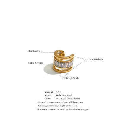 3-Piercing Illusion Ear Cuff