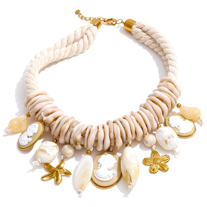 Boho Bloom Vintage Charm Necklace