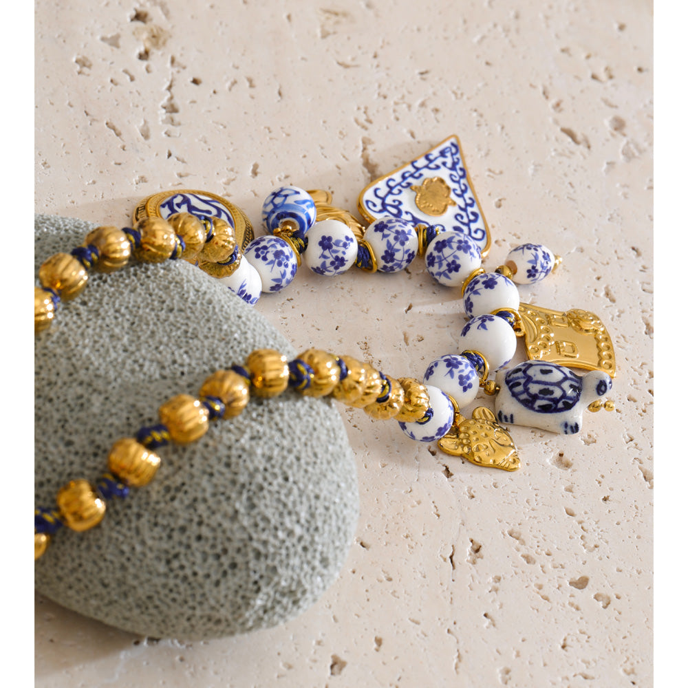 Imperial Blue Charm Necklace
