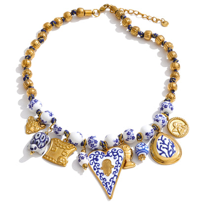 Imperial Blue Charm Necklace