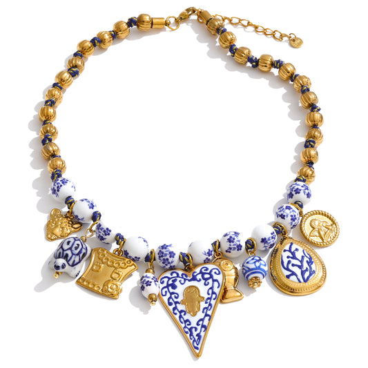 Imperial Blue Charm Necklace