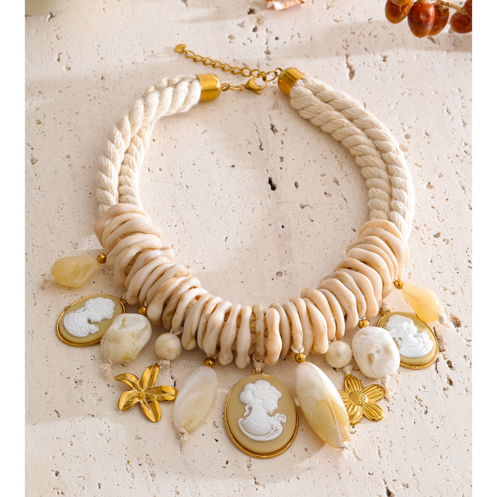 Boho Bloom Vintage Charm Necklace