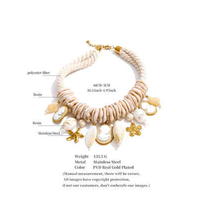 Boho Bloom Vintage Charm Necklace