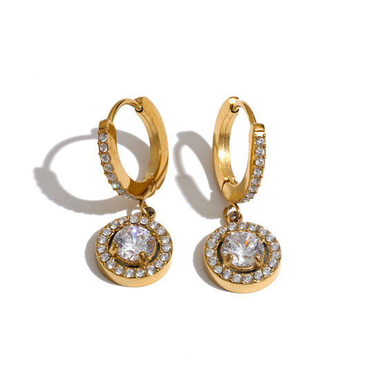 Halo Drop Earrings