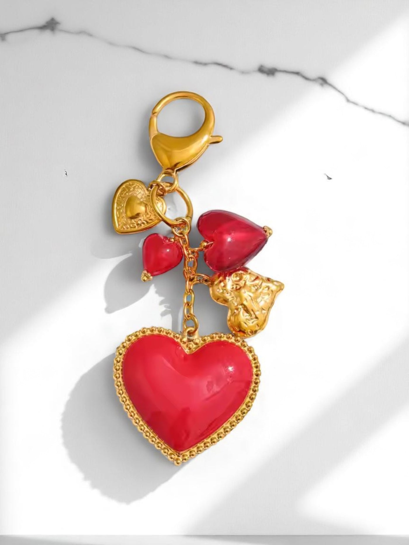 Love Heart Bag Charm