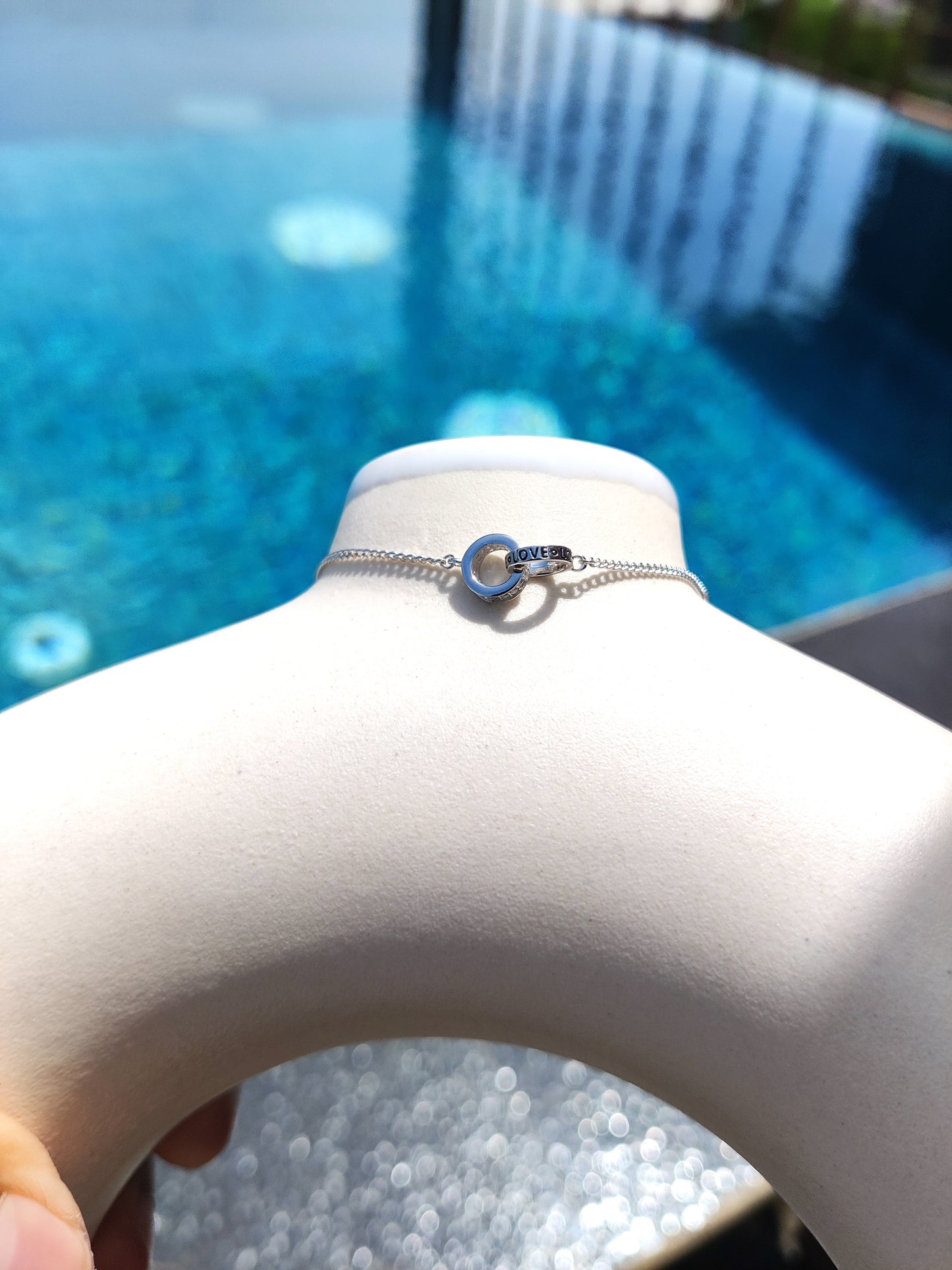 Love band Silver Bracelet