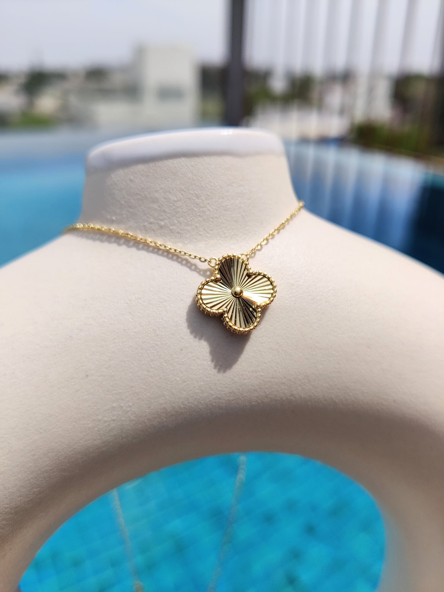 Lucky Clover Silver Necklace