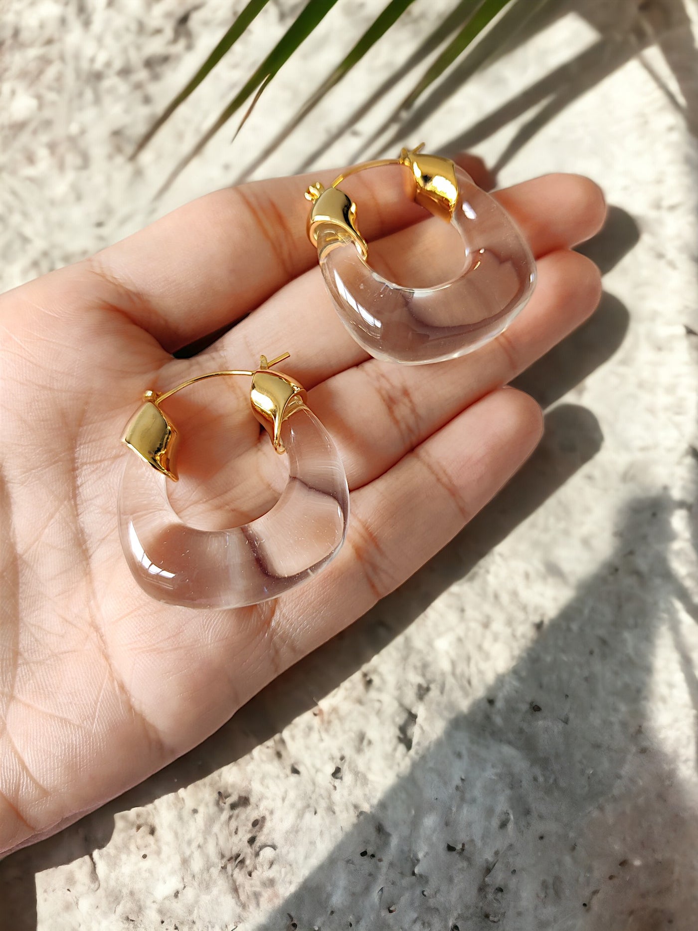 Luna Clear Hoops