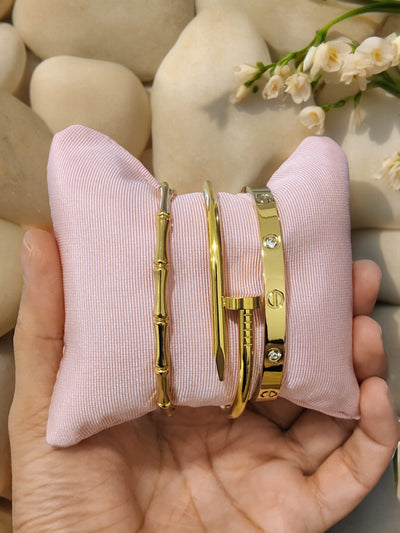 Trio Bracelet Set - Gold