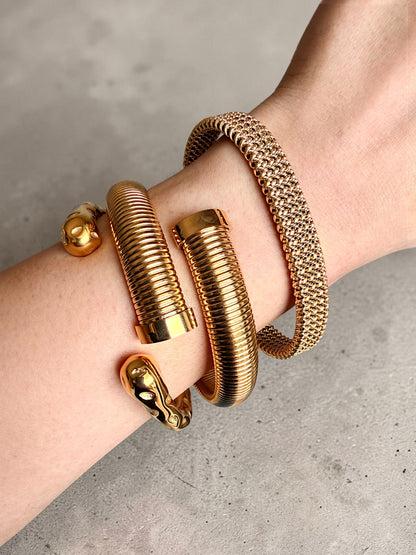 Classic Gold Trio Bracelet Set
