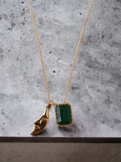 Lunar Emerald Necklace