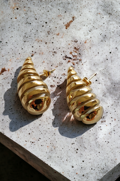 Swirl Teardrop Earrings