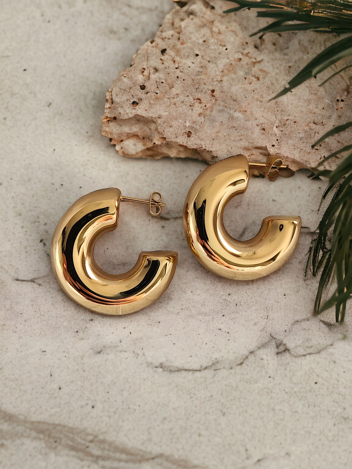 Bora Gold Hoops