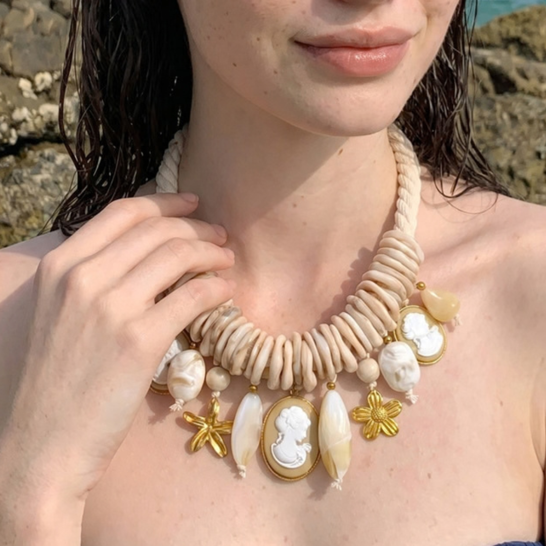 Boho Bloom Vintage Charm Necklace