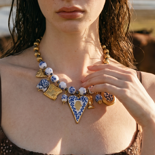 Imperial Blue Charm Necklace