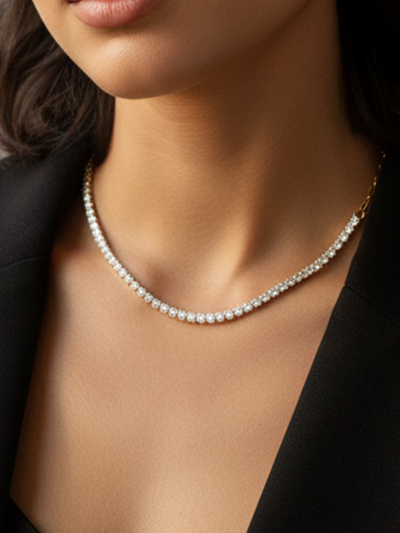 Sparkly Tennis Necklace