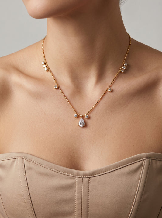 Teardrop Charm Necklace