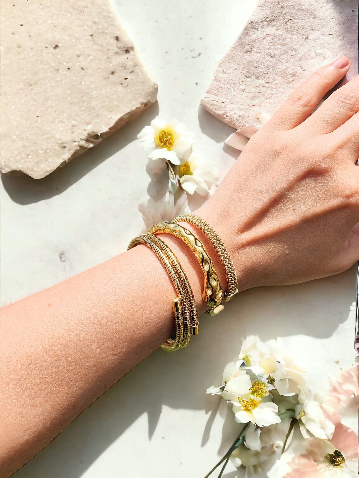 Golden Galore trio Bracelet Set