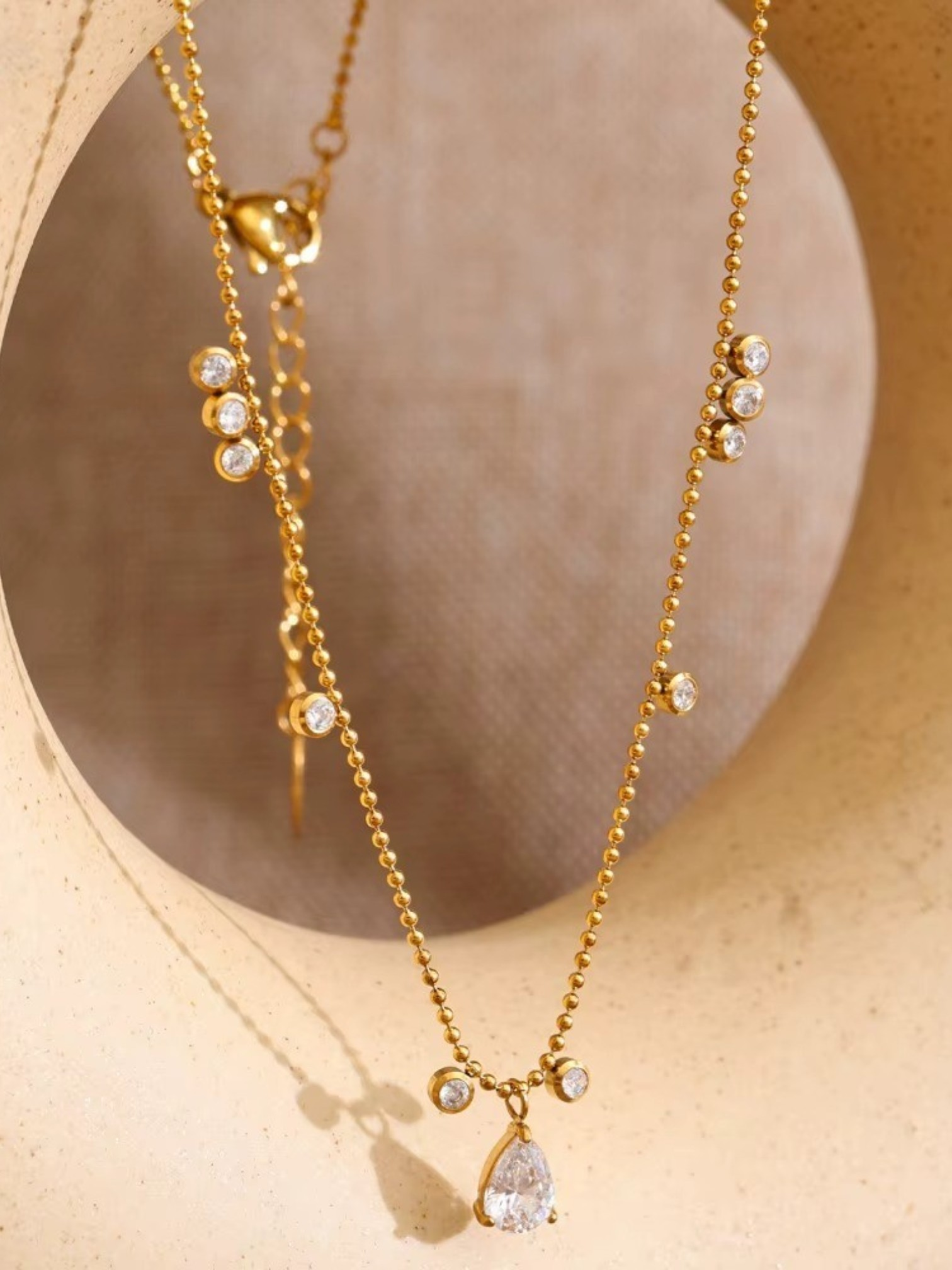 Teardrop Charm Necklace