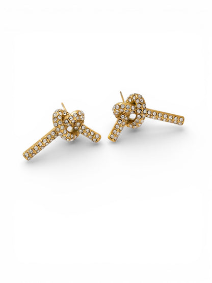 Crystal Bow Earrings