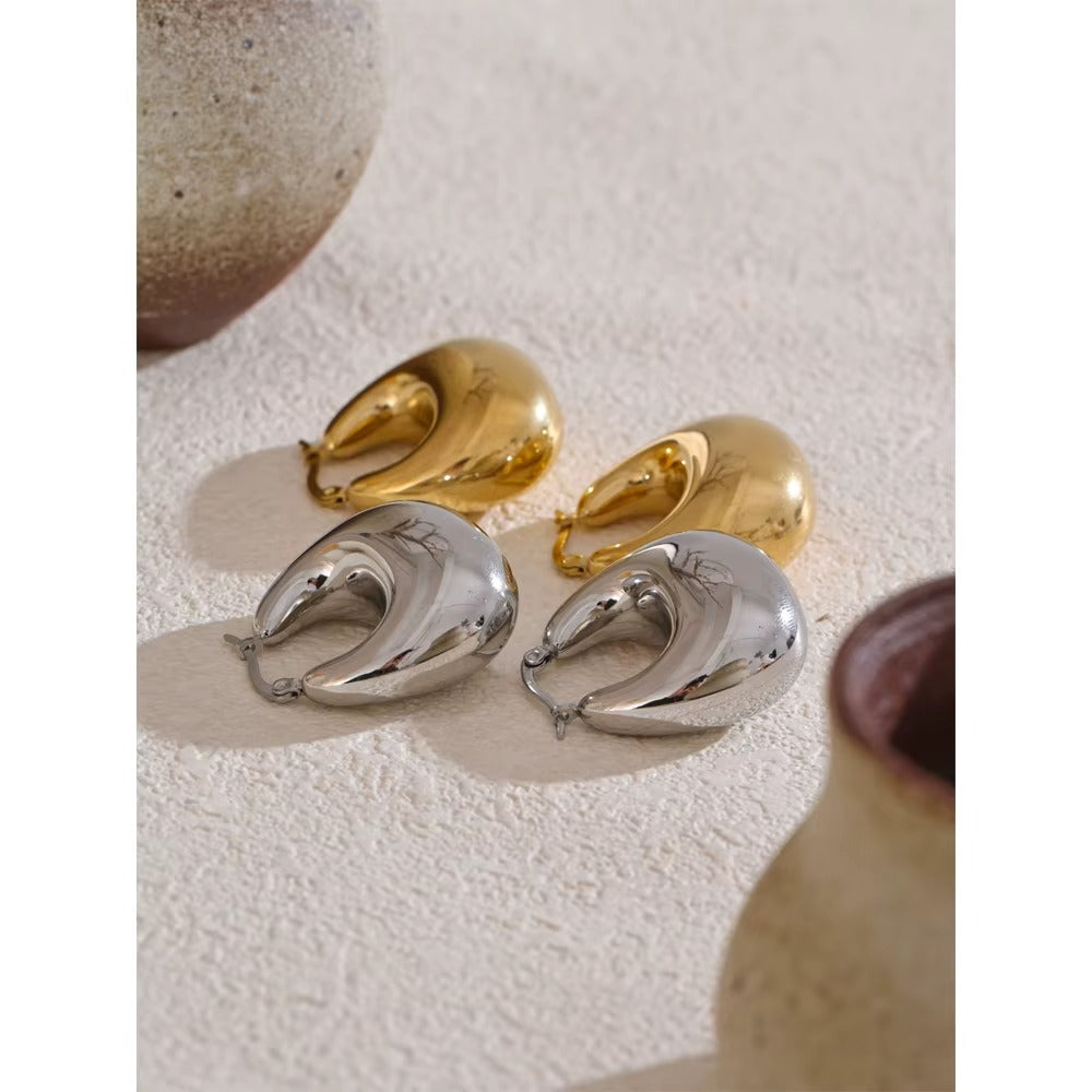 Sculpt Hoop Earrings