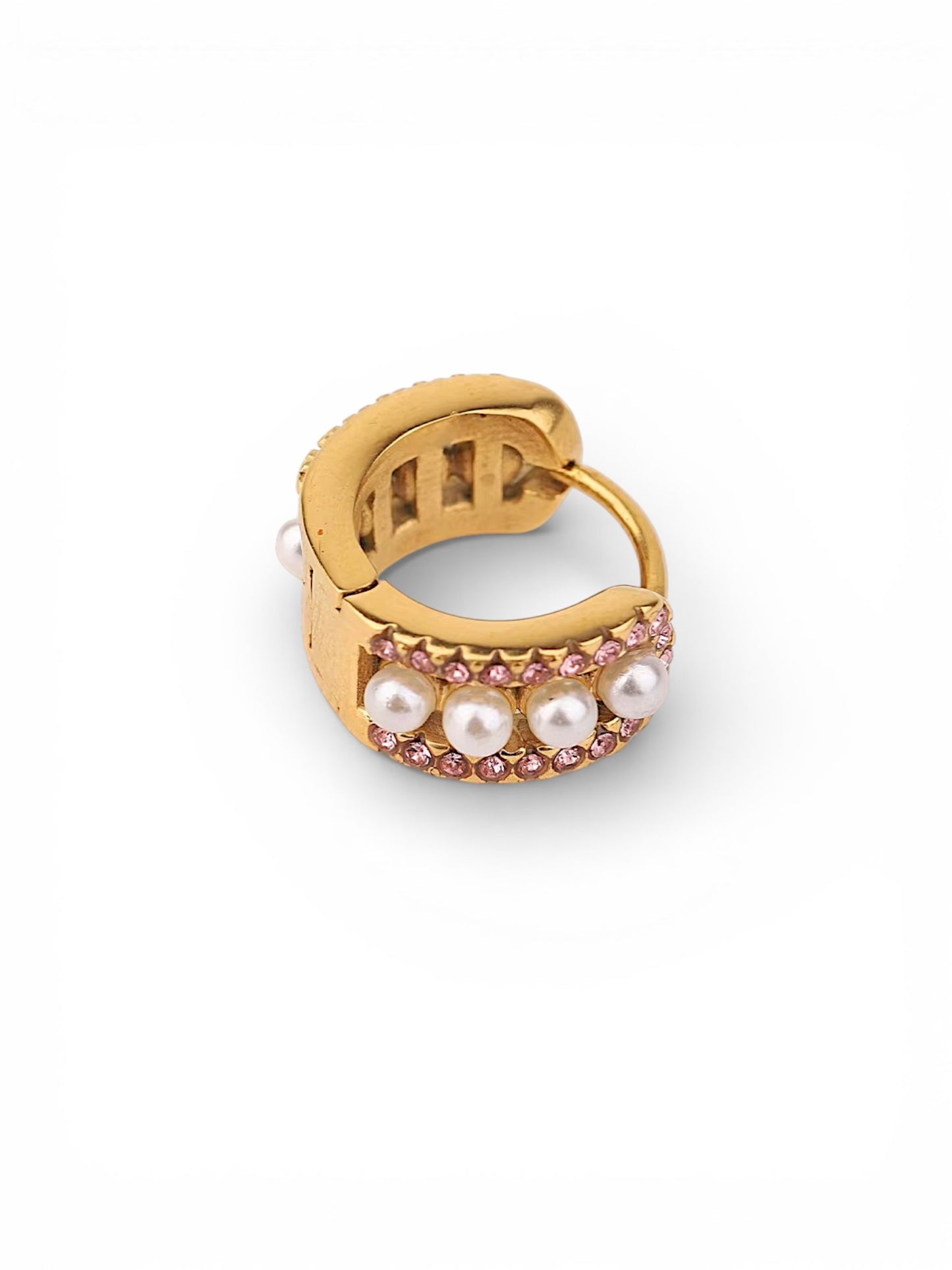 Pearl Bloom Mini Hoops